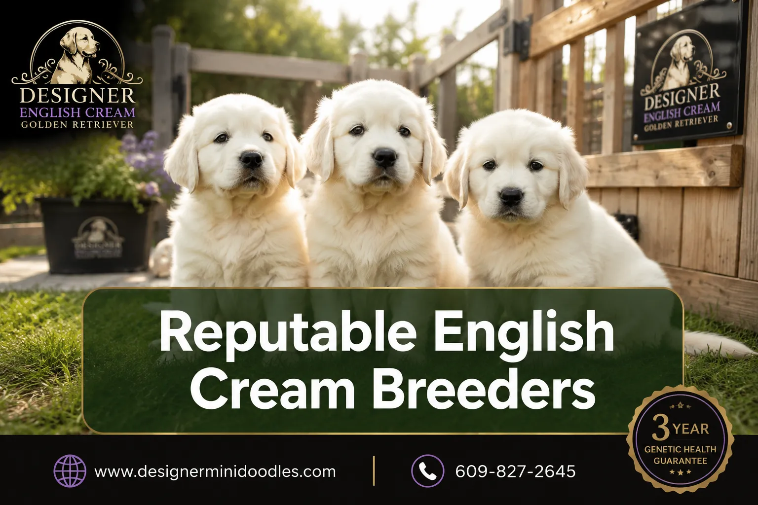 reputable english cream golden retriever breeders