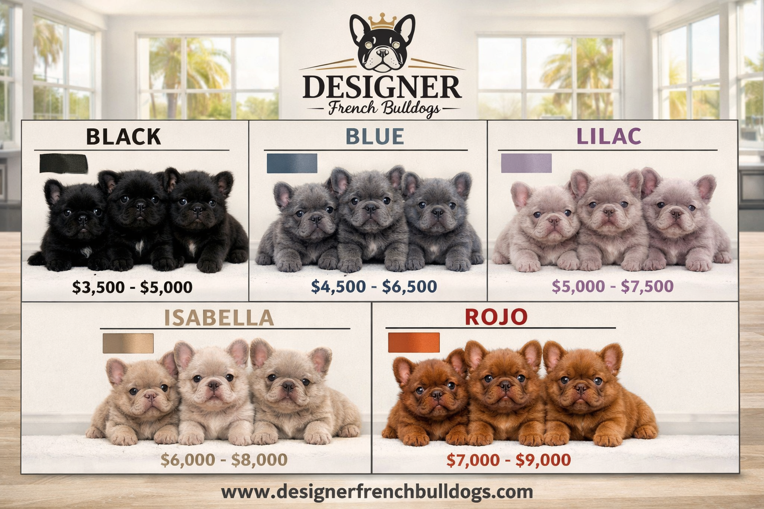 Fluffy Chart Fluffy Frenchies Breeders Florida - Designer French Bulldogs