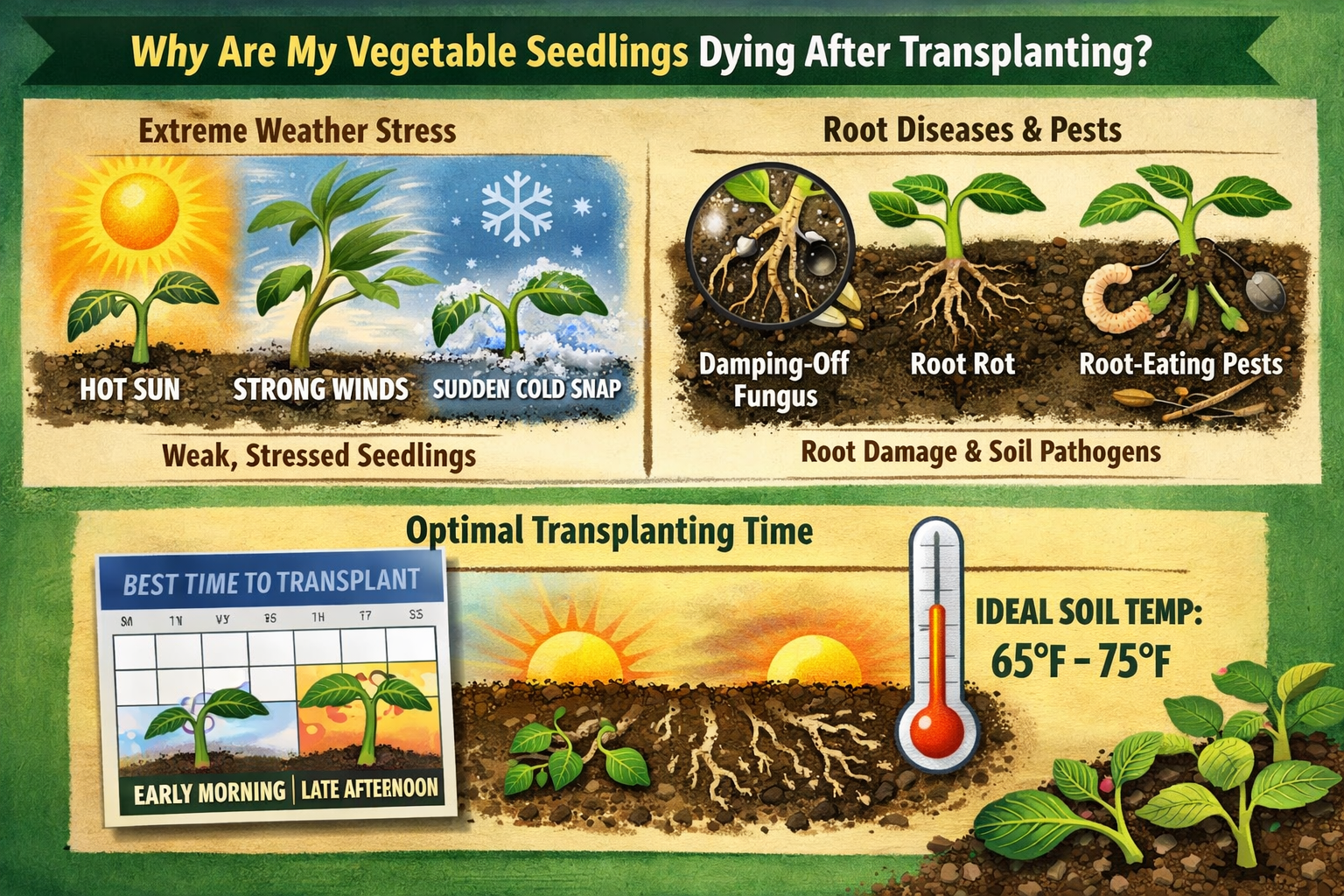 Why Are My Vegetable Seedlings Dying After Transplanting