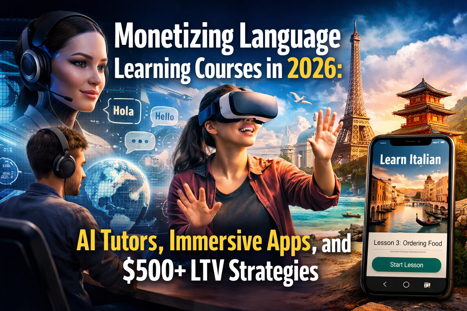 Monetizing Language Learning Courses in 2026: AI Tutors, Imm