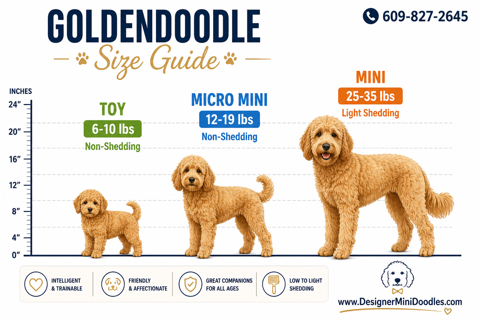 goldendoodle size chart