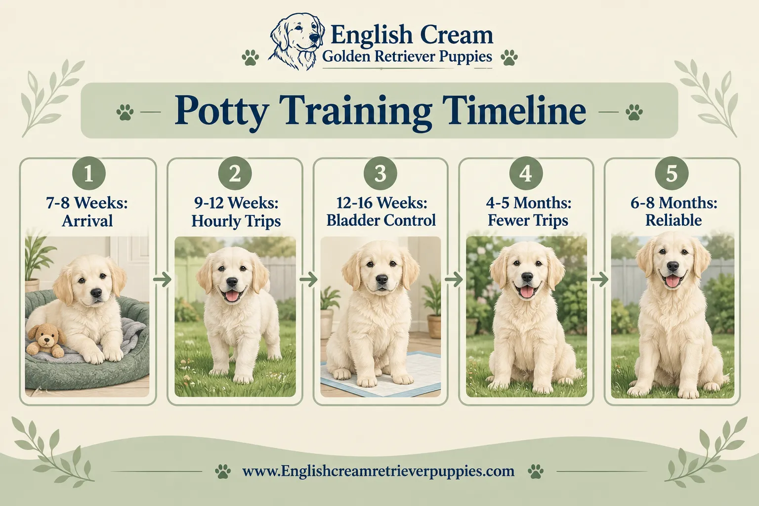 What's the Best Age to Start Housebreaking an English Cream Retriever Puppy?