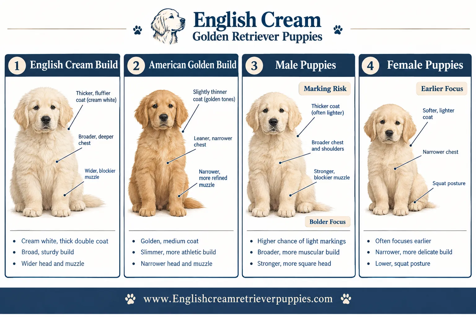 What's the Difference Between English Cream and American Golden Retrievers for Housebreaking?