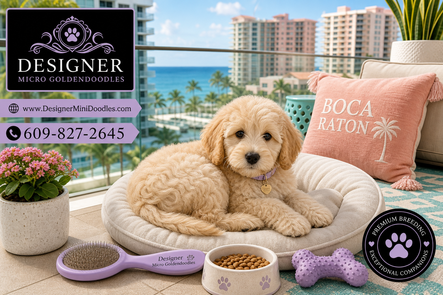 Are micro goldendoodles good for apartments in Boca Raton?