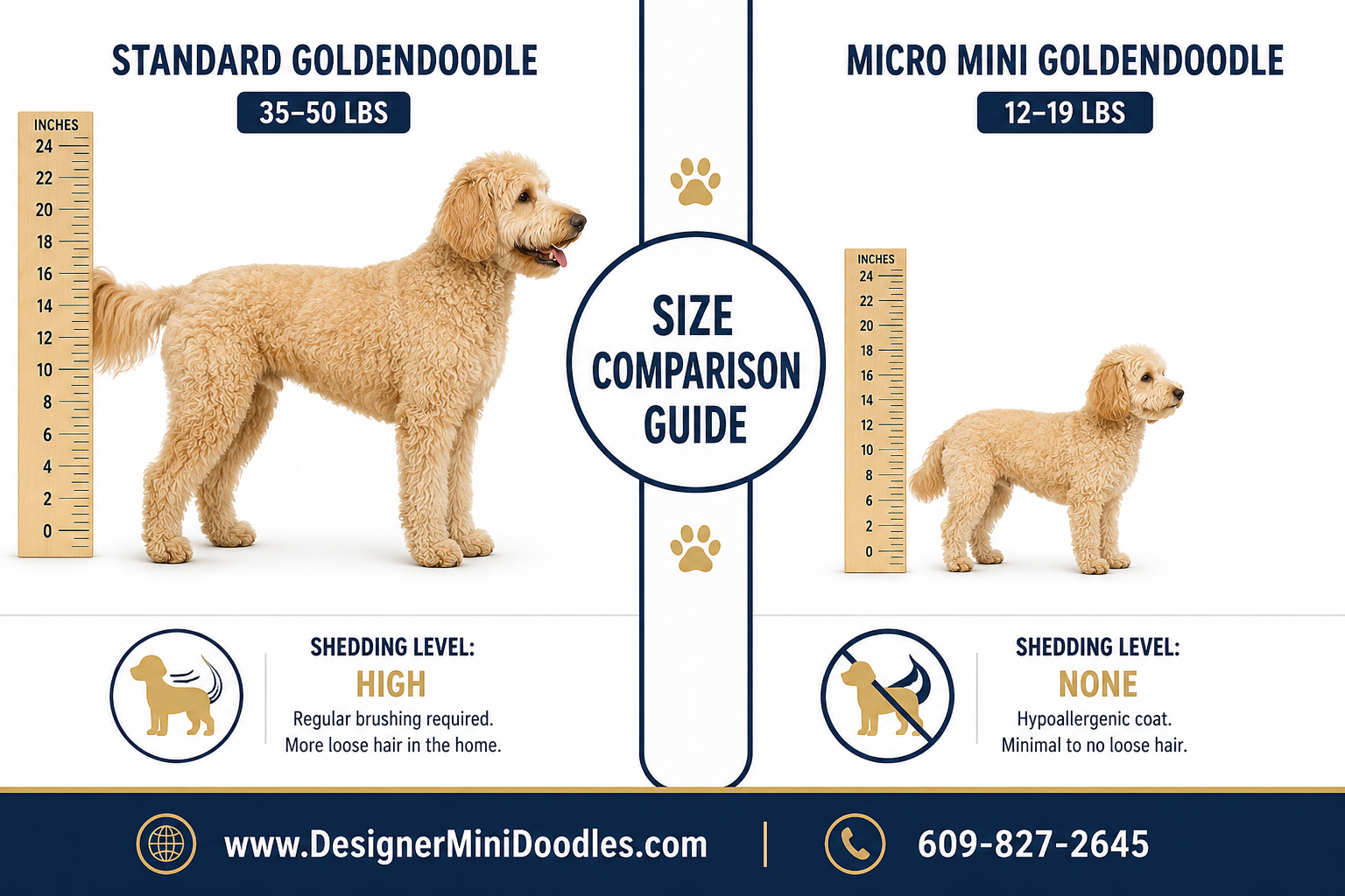 goldendoodle size chart