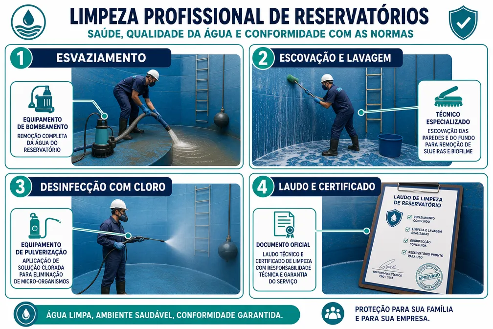 O Que é Limpeza de Reservatório e Por Que é Importante