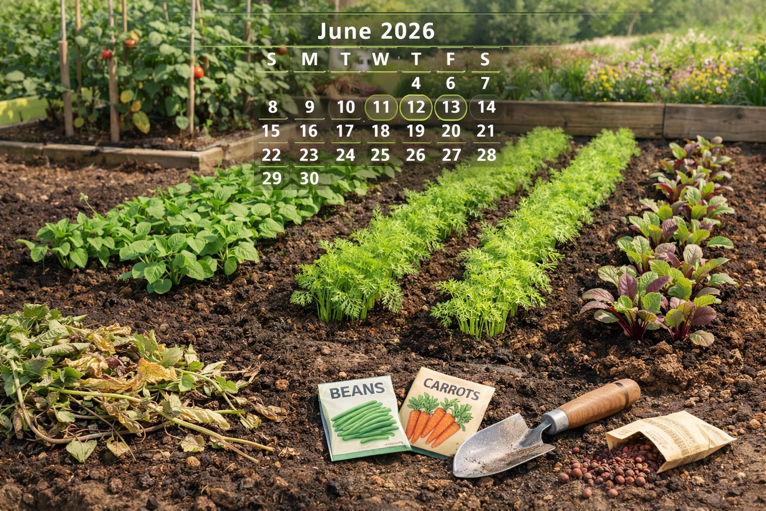 What should I plant after early spring vegetables are harvested?