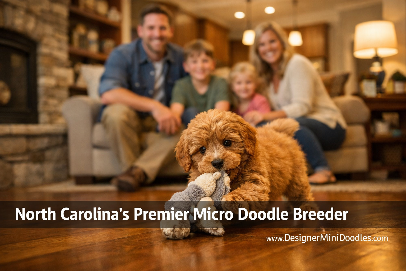 () image showing a cozy North Carolina home interior — Charlotte or Raleigh style craftsman living room — with a micro mini