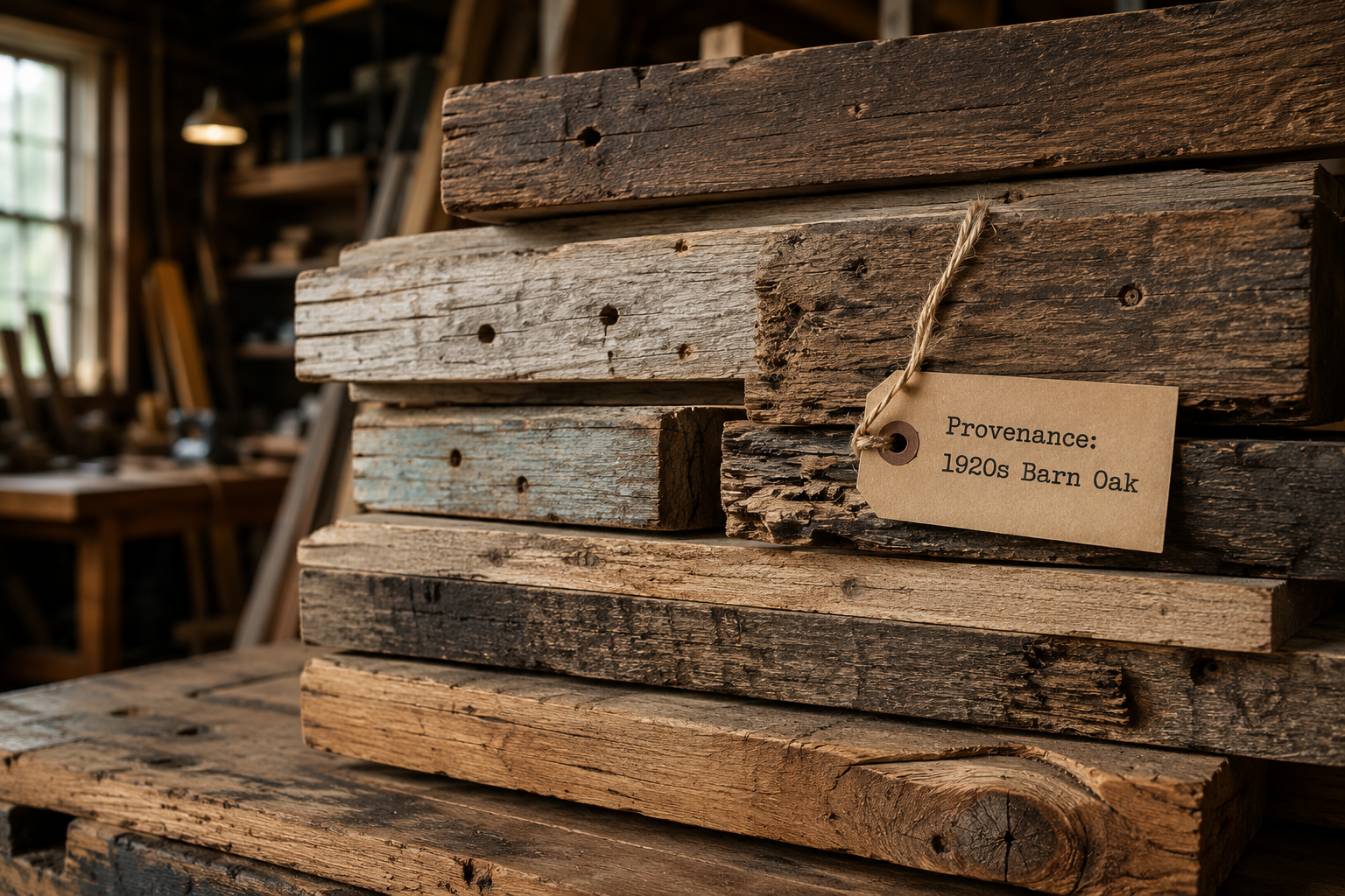 Sourcing Stories: Reclaimed Materials in Narrative Interiors Through Woodworking