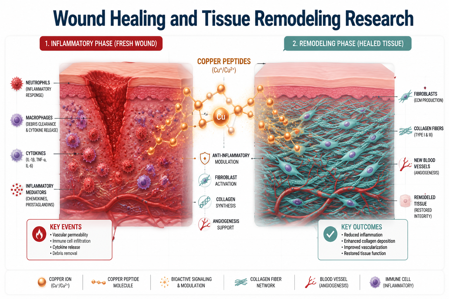 How GHK-Cu Works: Fibroblast Activation and Collagen Pathways