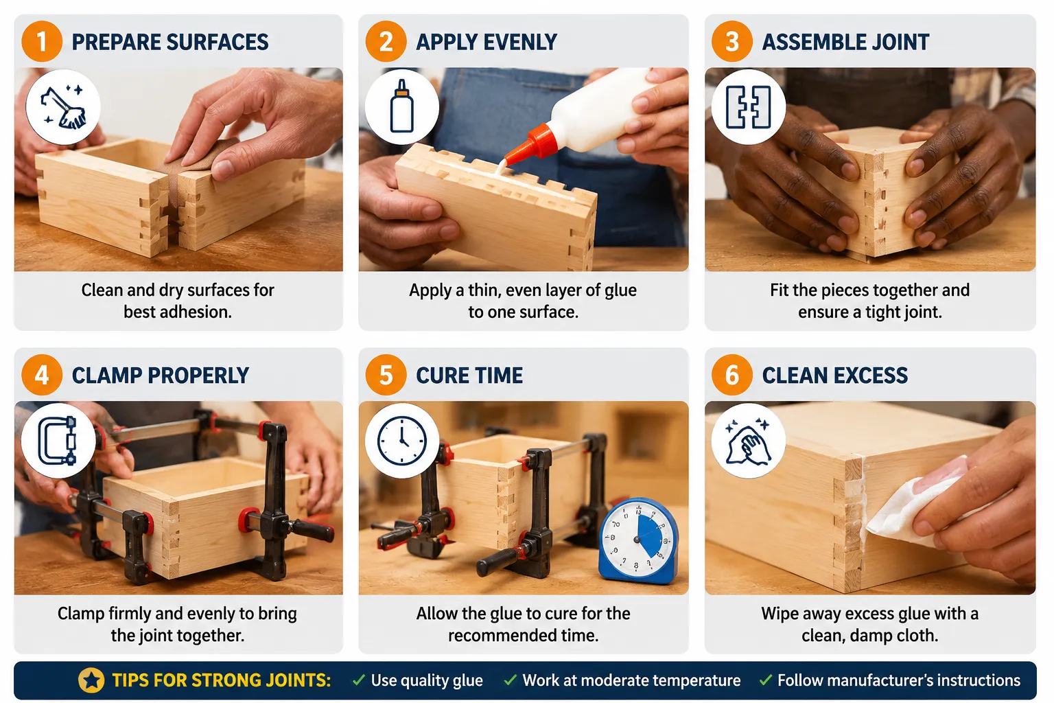 Mastering Application Techniques for Stronger Wood Joints