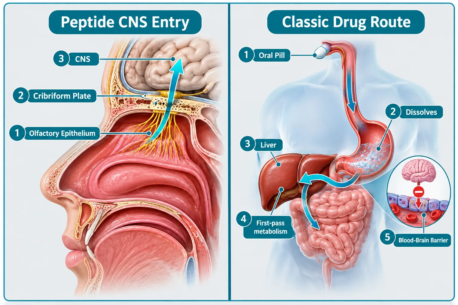 Intranasal Delivery and Bioavailability: Why the Route Matters