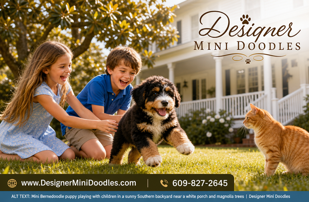 Are Mini Bernedoodles Good With Kids and Other Pets?