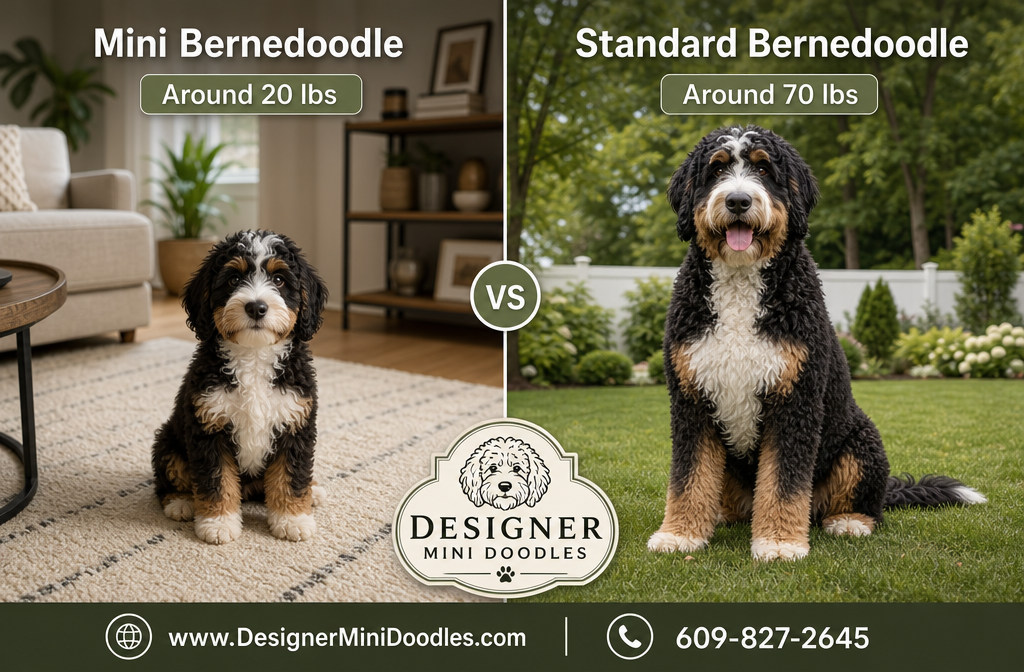 Mini Bernedoodle vs Standard Bernedoodle: Key Differences