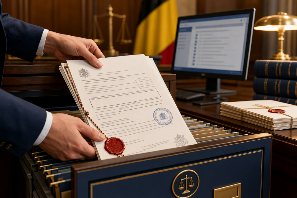 Neerlegging van de akte ter griffie van de ondernemingsrechtbank