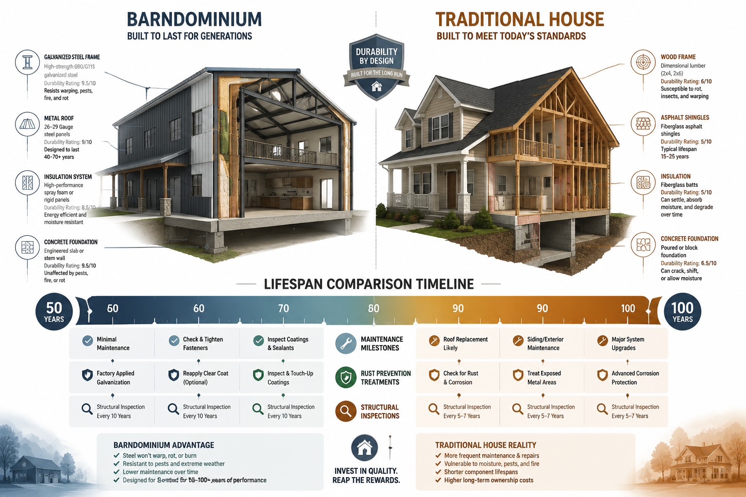 Common Problems That Can Reduce a Barndominium's Lifespan