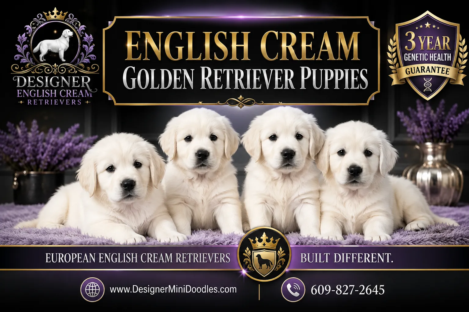 English cream golden retriever puppies New Jersey