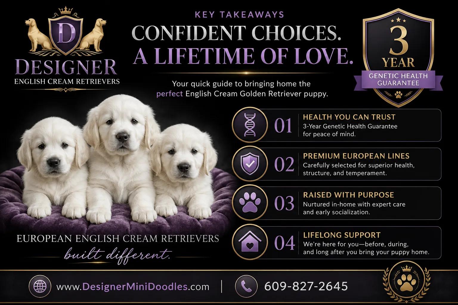 English cream golden retriever puppies New Jersey