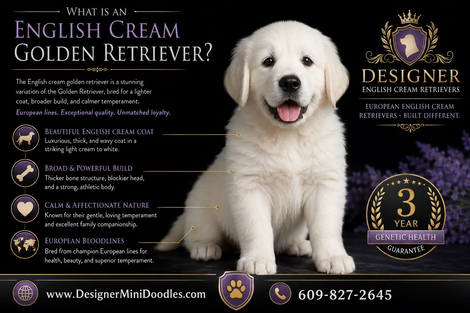 English cream golden retriever puppies New Jersey