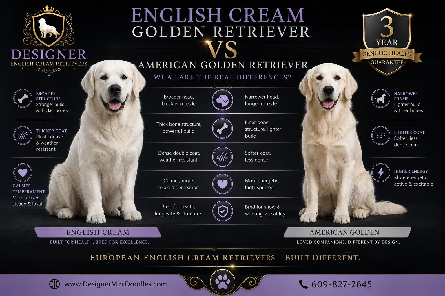English cream golden retriever puppies New Jersey