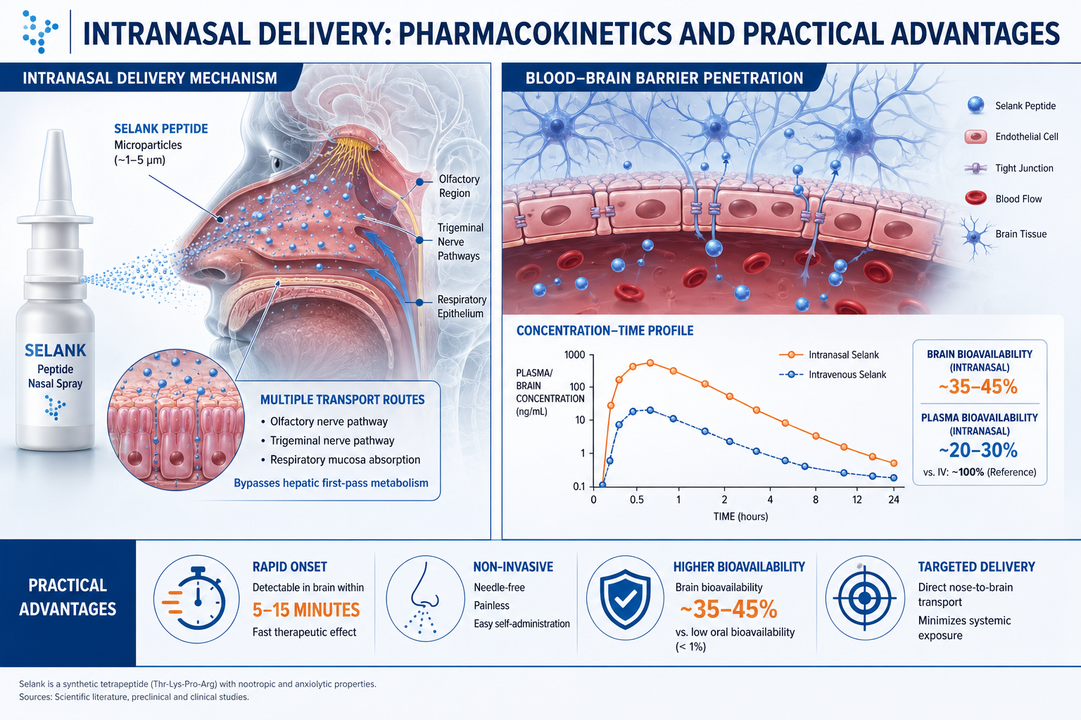 Intranasal Delivery: Pharmacokinetics and Practical Advantages