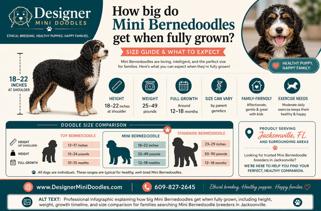 Mini Bernedoodle vs Standard Bernedoodle: key differences