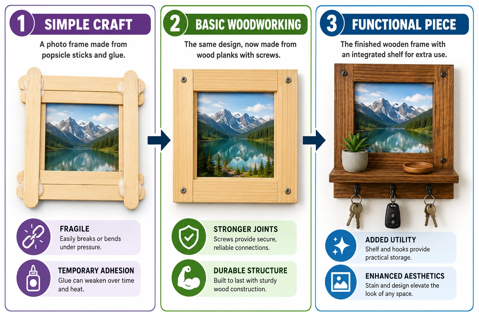 The Evolution from Simple Craft to Woodworking: A Beginner’s Guide to Craft: How Basic Woodworking Skills Turn Simple Crafts