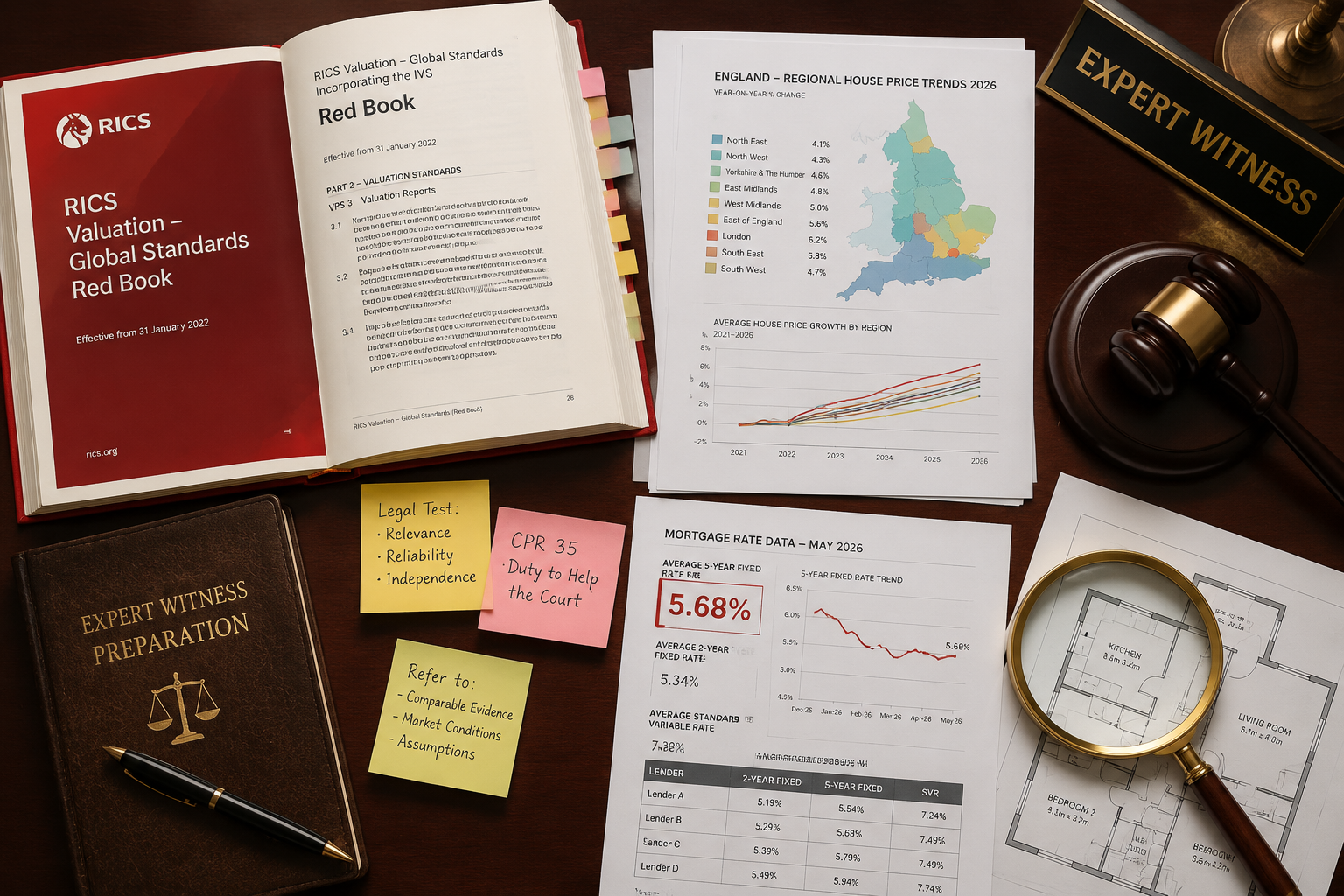 Expert Witness Preparation for Cooling House Price Disputes: RICS Strategies in England's 2026 Regional Contrasts — Practical