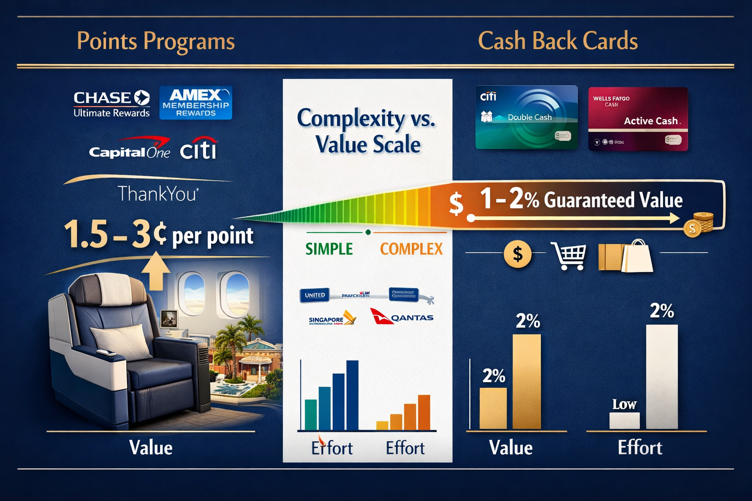 Detailed infographic-style landscape image (1536x1024) showing side-by-side value comparison framework with two distinct columns labeled 'Po
