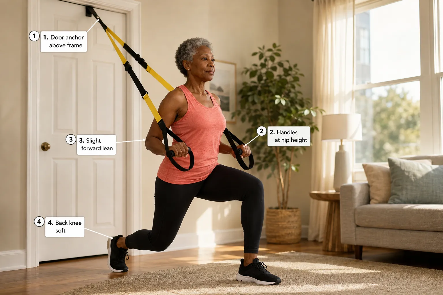 Best TRX exercises for seniors with limited mobility