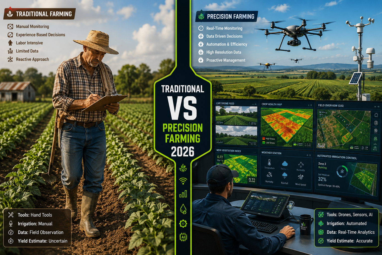 The Surveyor's Role in Precision Farming: How Surveyors Enable Agriculture with UAVs and GIS Data Beyond Data Collection