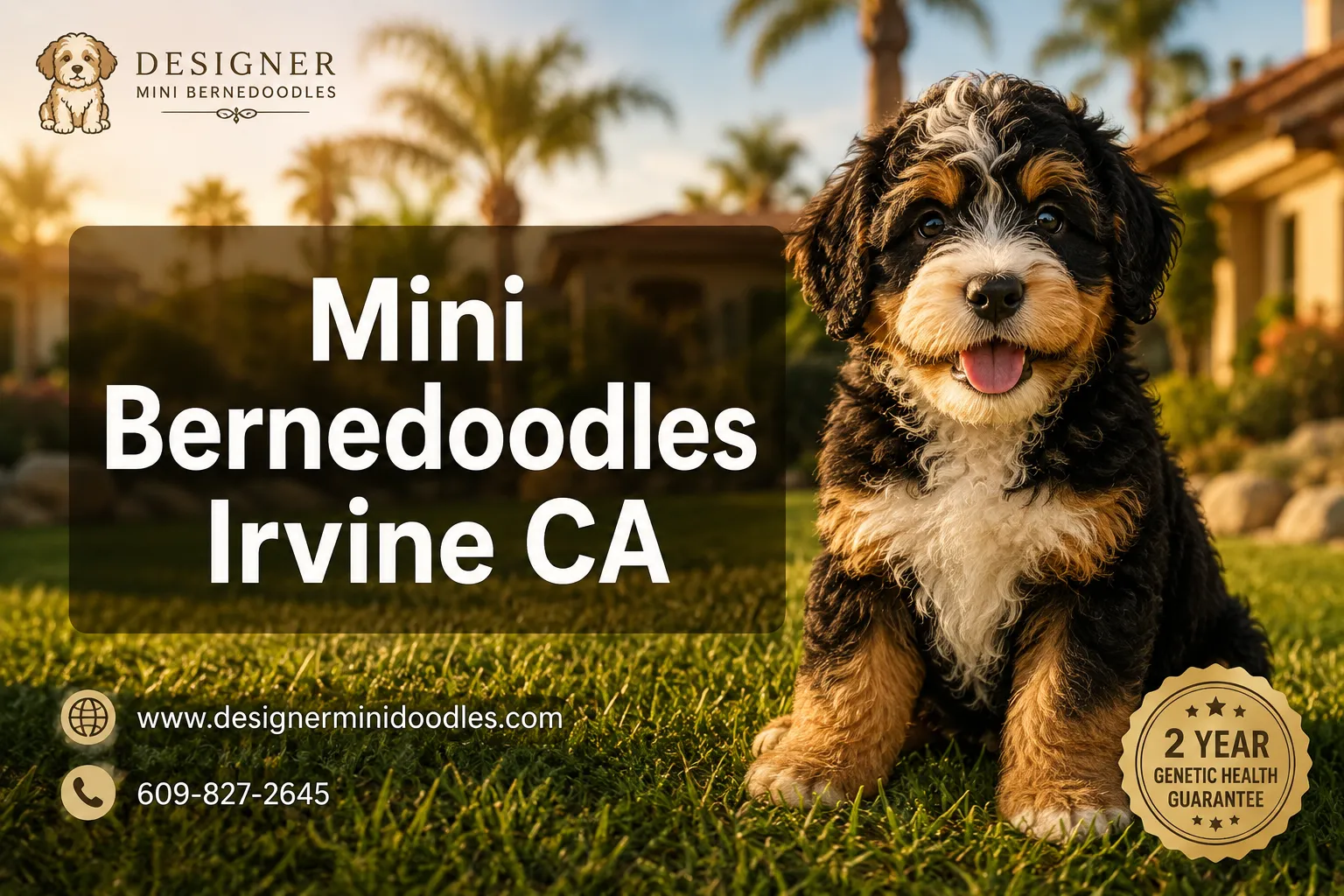 Mini Bernedoodle puppies Irvine California