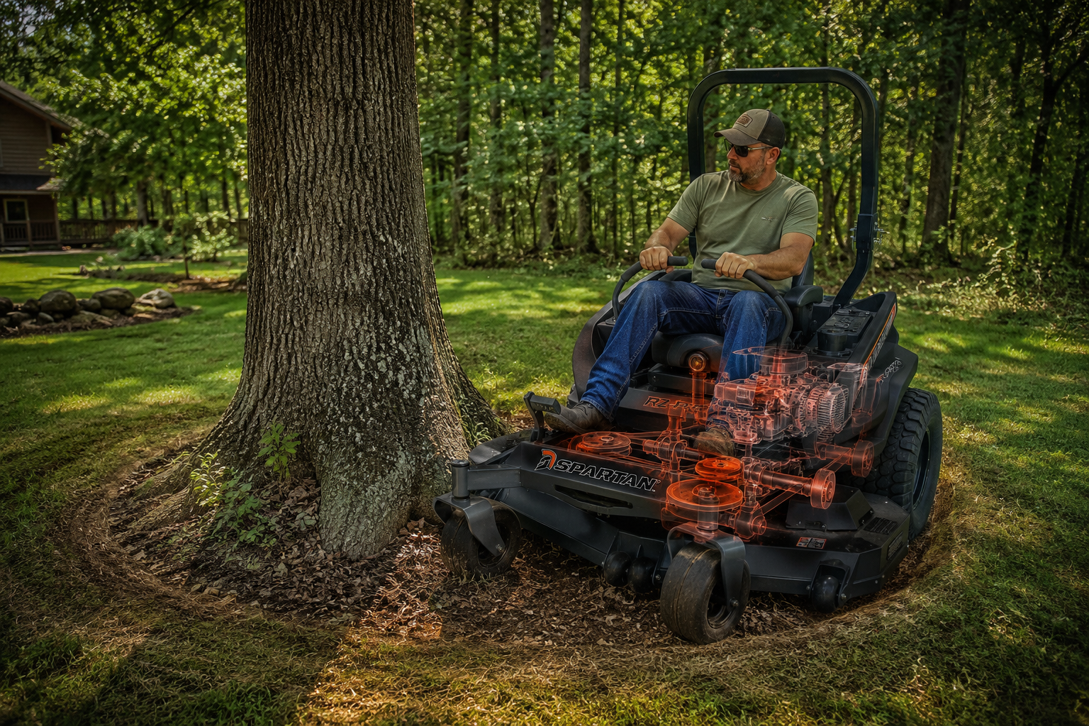 Why Zero-Turn Mowers Excel in Wooded Environments