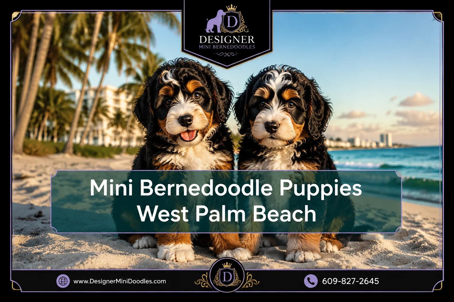 mini bernedoodle puppies West Palm beach