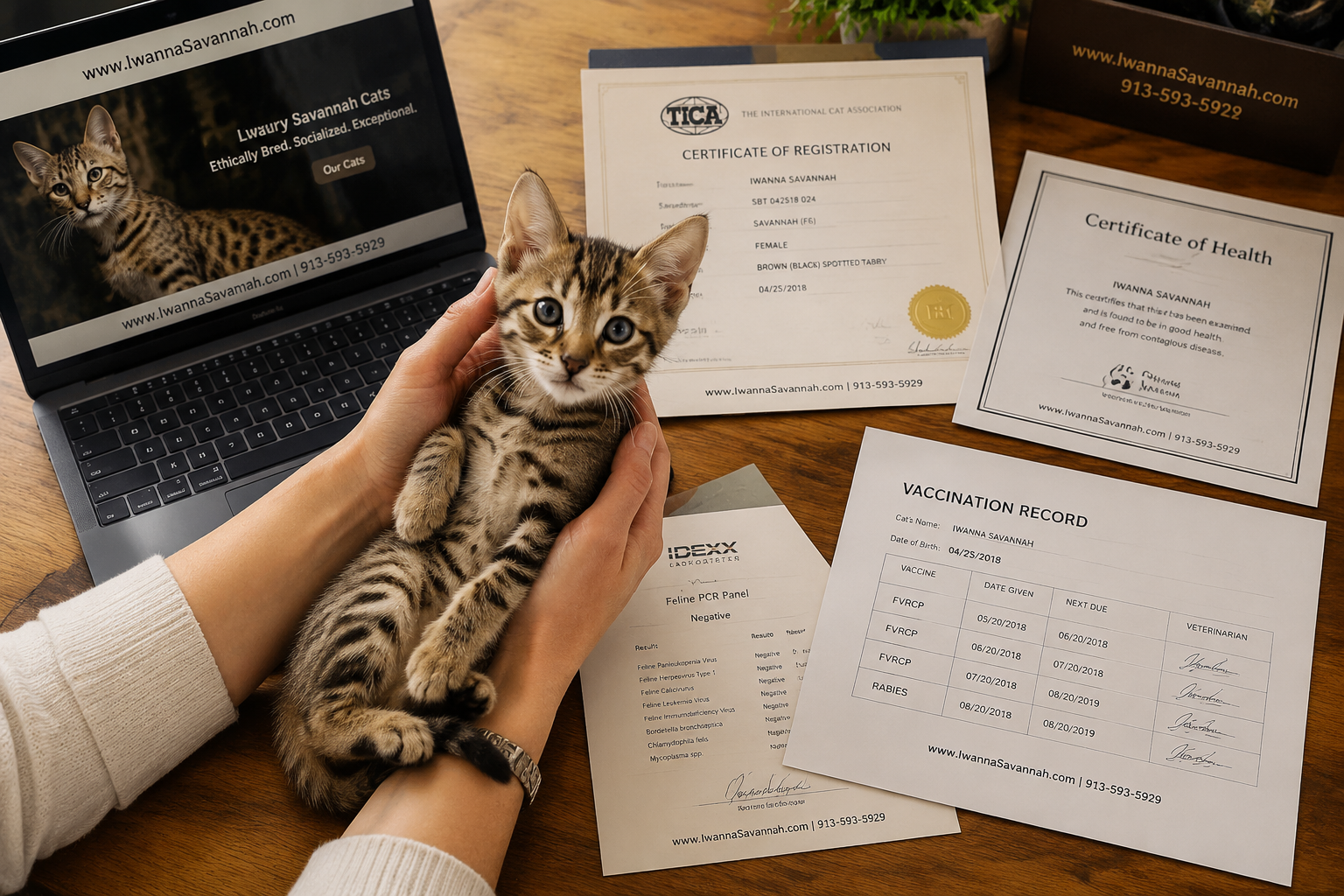 Savannah kittens nearby