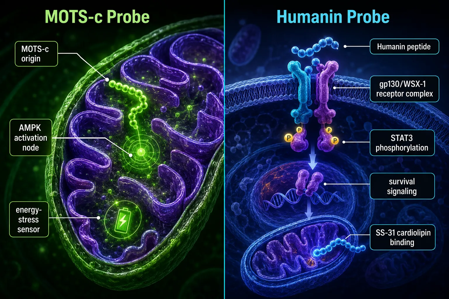 Mitochondrial Peptides: MOTS-c, Humanin, and SS-31 as Organelle-Level Signaling Tools