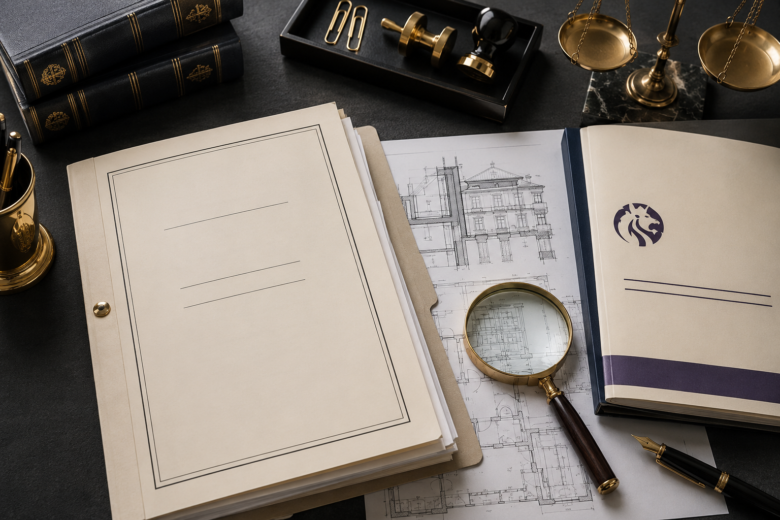 () image showing a close-up overhead view of a solicitor's desk with CPR Part 35 court documents, a printed Schedule of