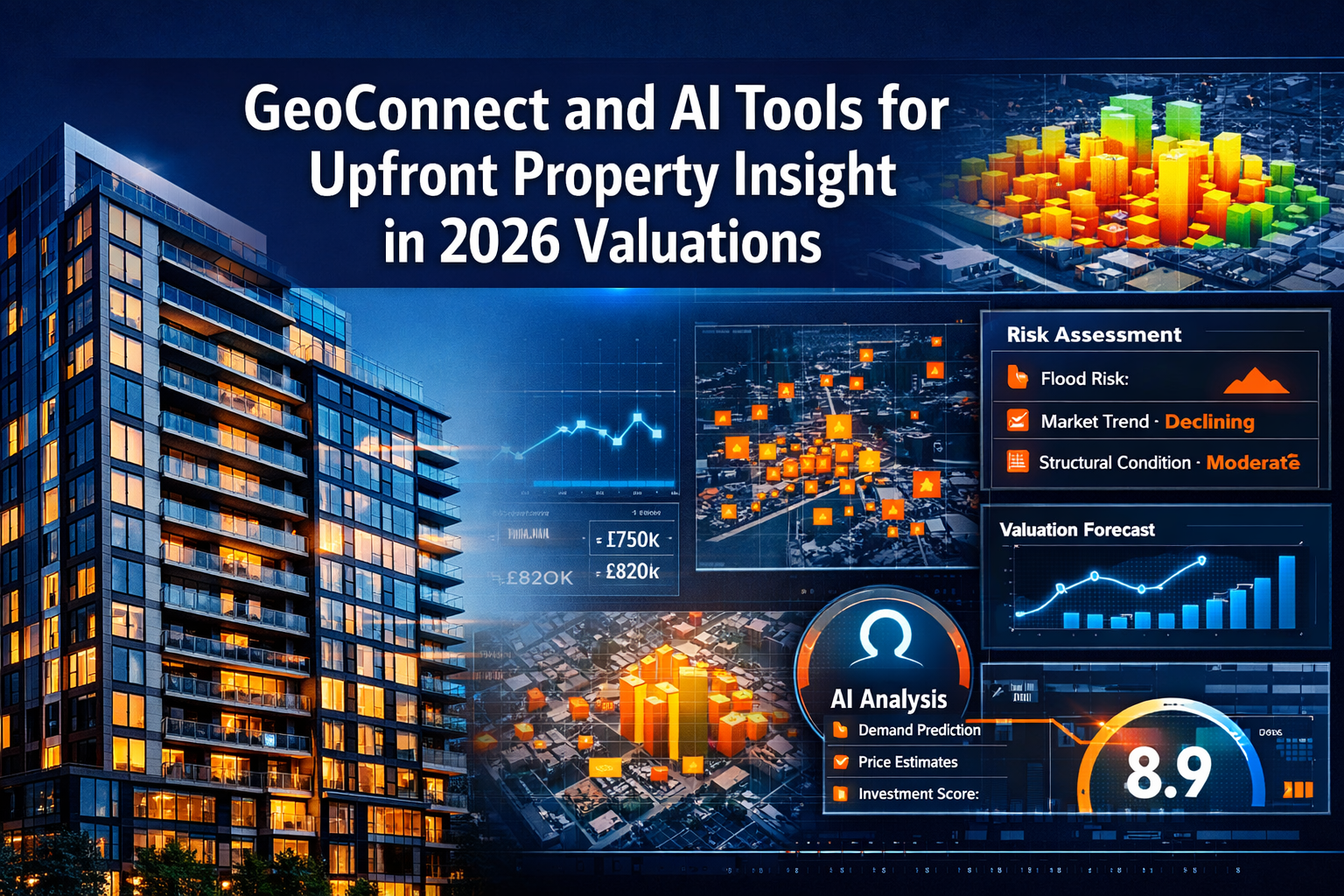 Professional () hero image with : 'GeoConnect and AI Tools for Upfront Property Insight in 2026 Valuations' in extra large