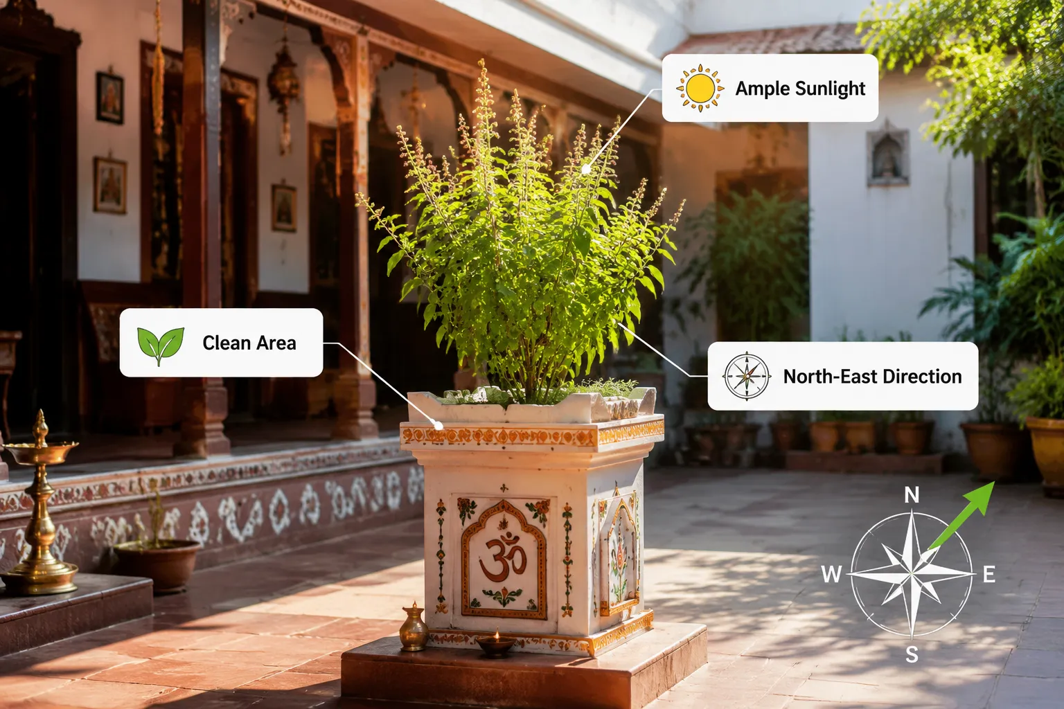 Tulsi Plant Vastu Direction: तुलसी का वास्तु में महत्व क्या है और इसे किस दिशा में रखना चाहिए?