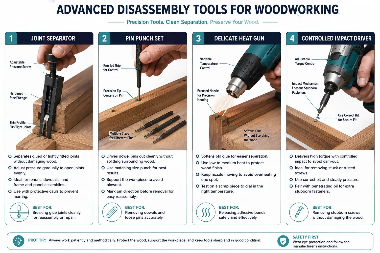 Specialized Tools for Non-Destructive Disassembly