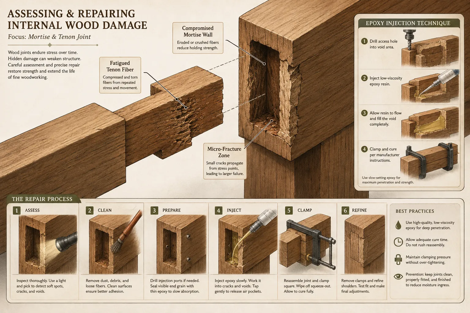 Addressing Wood Damage: Beyond the Basic Fill
