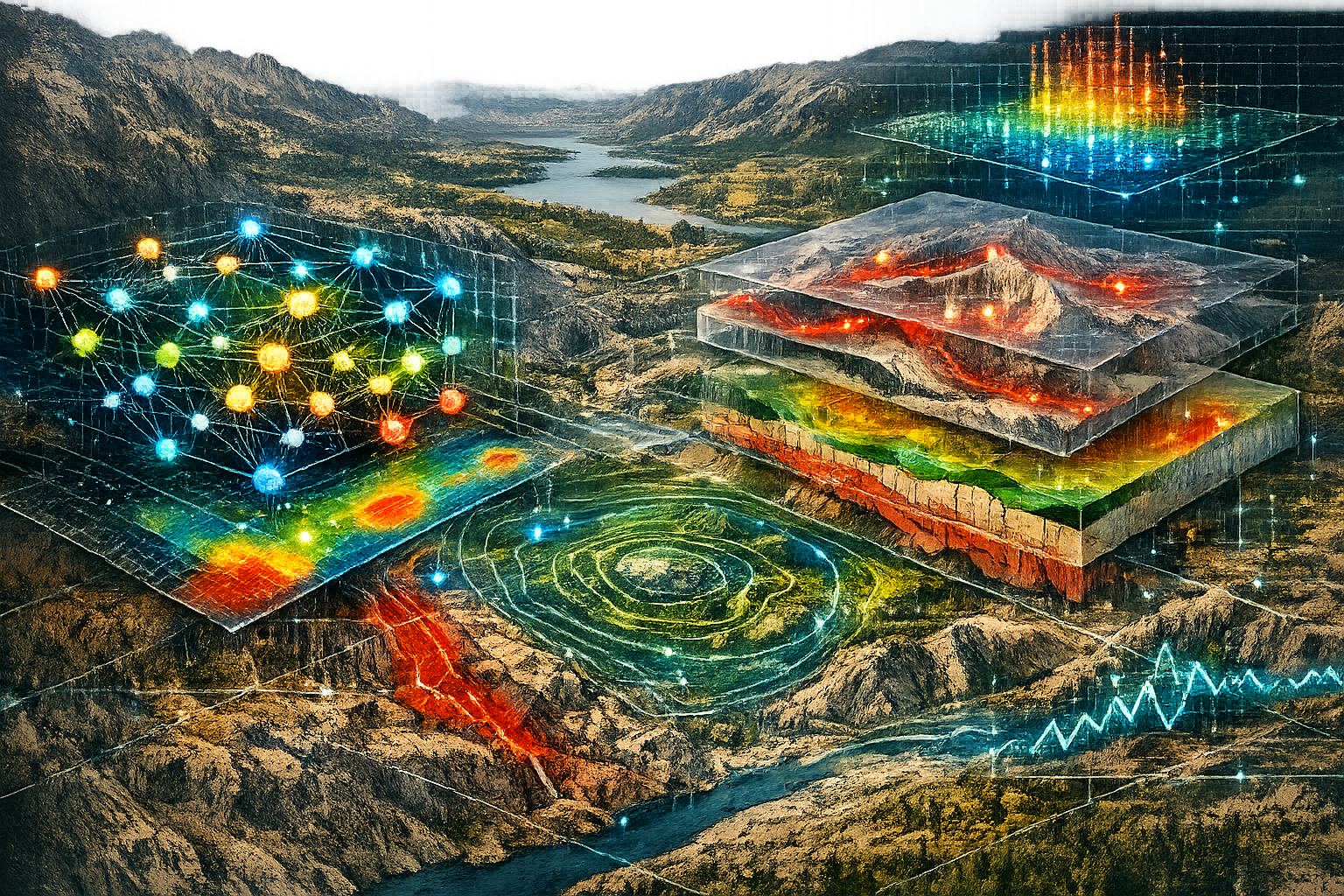Machine Learning Algorithms Revolutionizing Pattern Recognition image, depicting advanced neural network visualization overlaid on complex t
