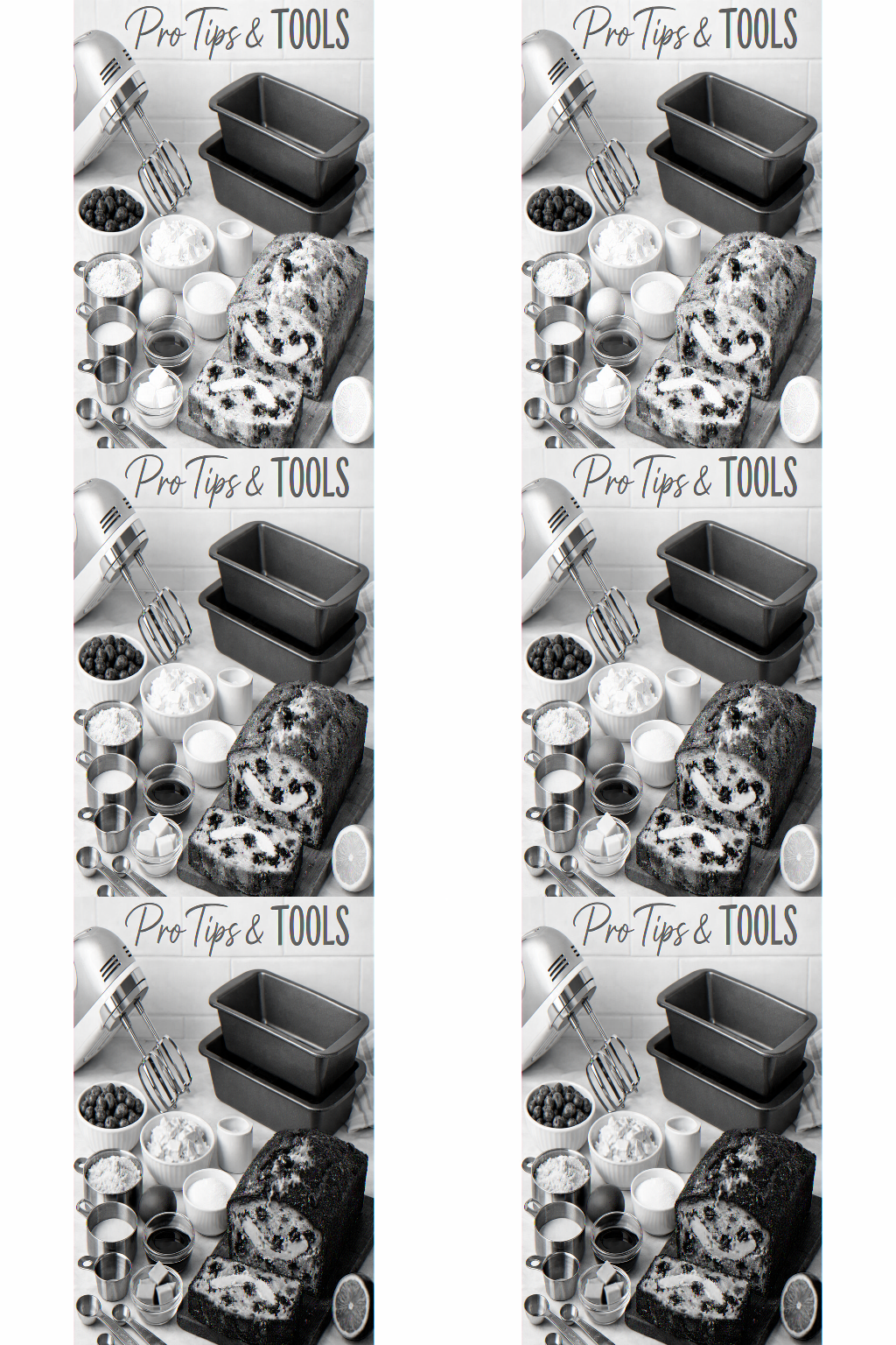 Portrait format (1024x1536) image featuring essential baking tools and tips for perfect blueberry cream cheese loaf - quality hand mixer, no