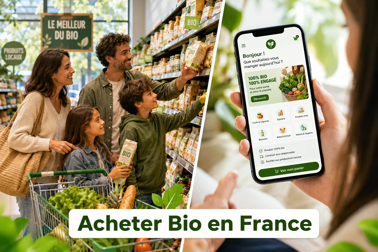Où acheter des produits bio en France, en ligne et en magasin ?