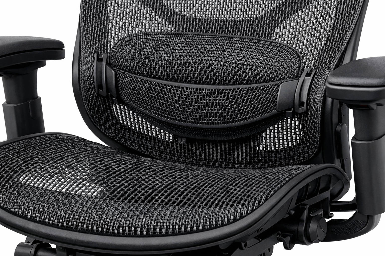 Gabrylly Ergonomic Office Chair detailed mesh seat and back construction with lumbar support visible