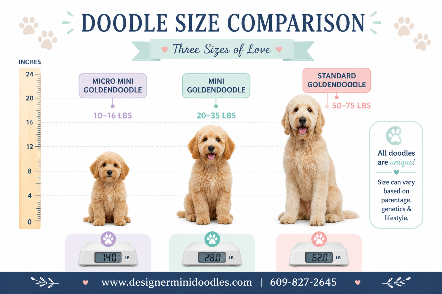 mini goldendoodle size