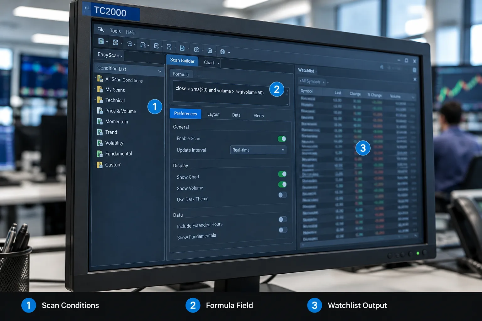 TC2000: best TradingView alternative for U.S. stock scanning