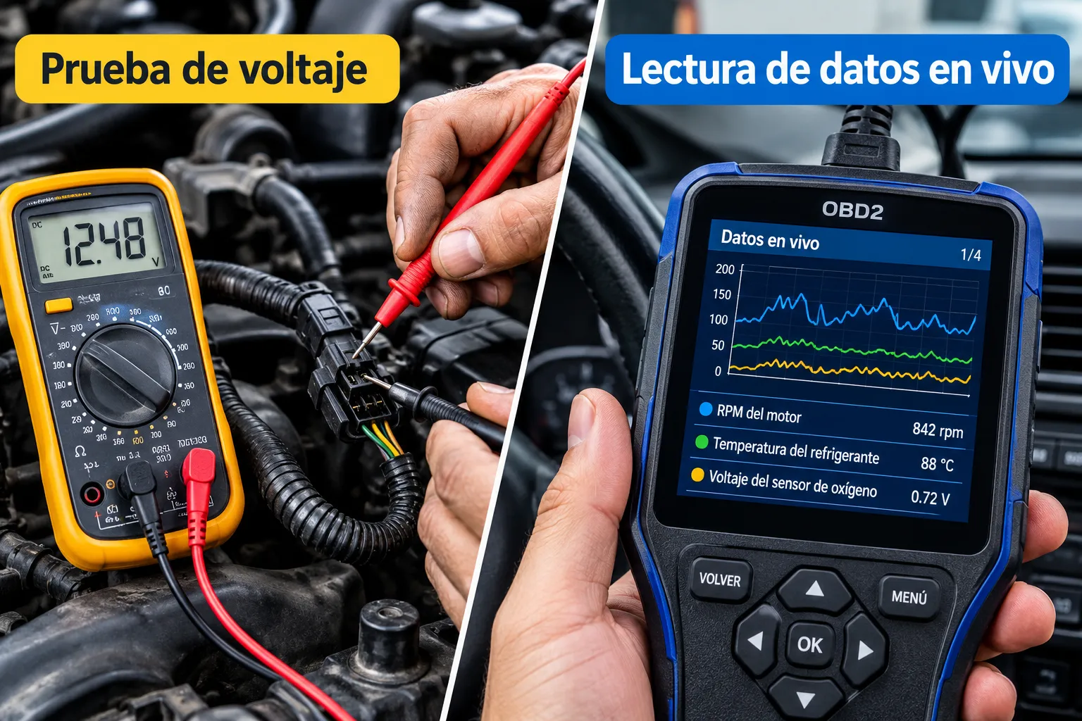 Cómo probar y diagnosticar el Sensor TPS