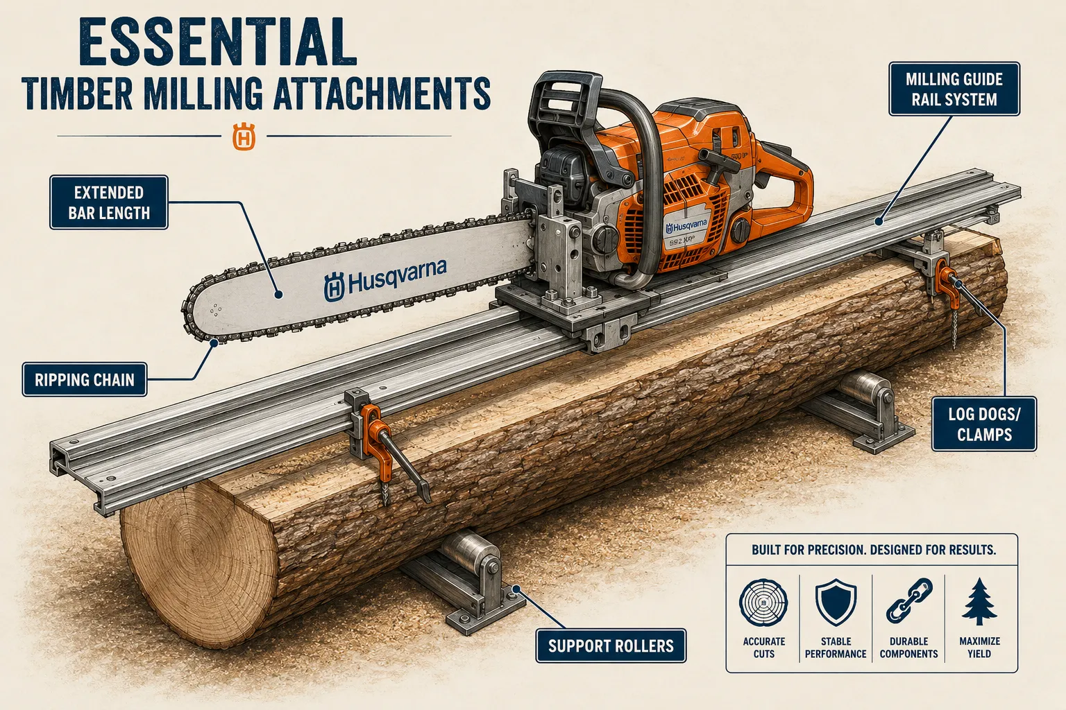 Chainsaw Milling Attachments