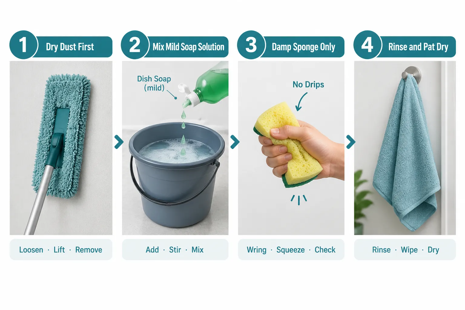 How to Clean Dirty Walls Without Damaging the Paint: Step-by-Step